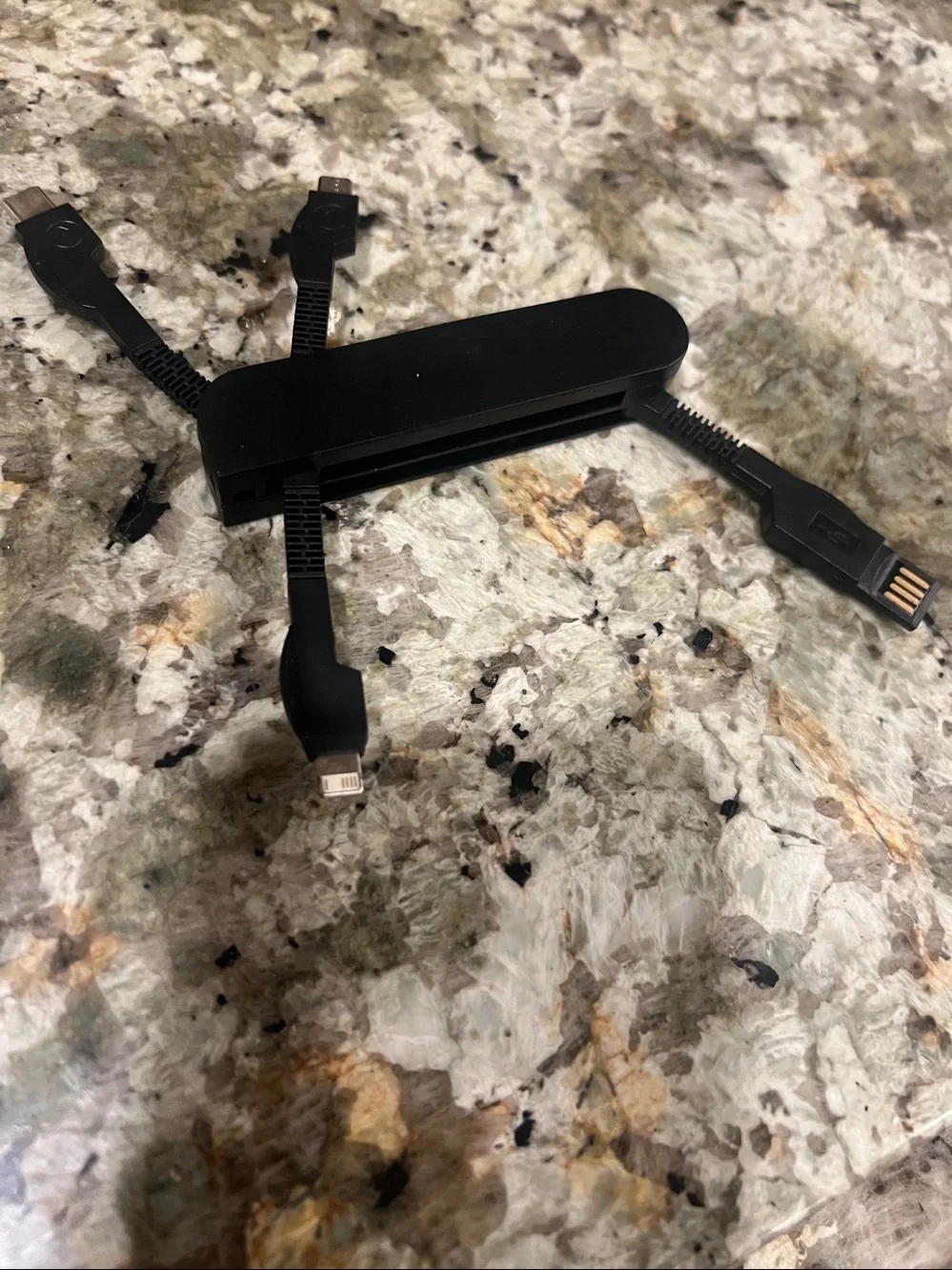 The Don Cesar 4-in-1 Charging Cable - Black with Pink Logo - Brand New!